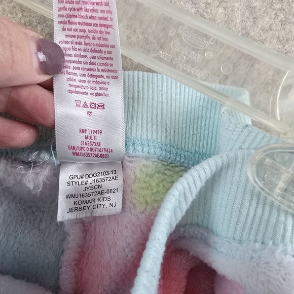 Justice Girls Medium Tie-Dye Long Sleeve Pajamas - Picture 11 of 13